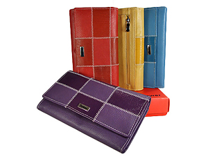 leather wallets flower collection